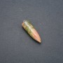 Pendentif pendule boule en pierre d'unakite 13x40x45 mm (+-)
