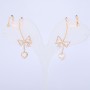 Cuff Xuping doré 18K, strass blancs, longueur 40 mm +