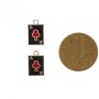 Fourniture : Pendentif As de Trèfle, conditionnement 5 pièces