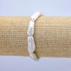 Bracelet élastique de perles baroques, diamètre 18×8 mm, longueur 18 cm ±