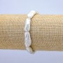 Bracelet élastique de perles baroques, diamètre 18×8 mm, longueur 18 cm ±