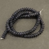 Perles sur fil d'aventurine Nuit du Caire, rondelles lisses, 6×3 mm + -, longueur 39 cm +
