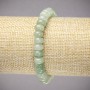 Bracelet élastique en néphrite naturelle, rondelle lisse, diamètre 8×5 mm, longueur 18 cm +-
