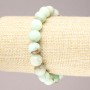Bracelet élastique en chrysoprase, billes lisses, diamètre 10 mm+