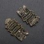 Pendentif Hibou couleur bronze 48 × 26 mm