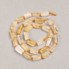 Perles sur fil en pierre naturelle Citrine facettée, diamètre 10×6 mm + -, longueur 42 cm +