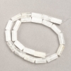 Perles sur fil en pierre naturelle cristal de roche cylindrique, 8x17 mm, longueur 39 cm ±