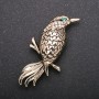 Broche Oriole couleur métal jaune 57 × 27 mm