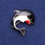 Broche Orque Noire 37×38 mm