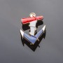 Broche Ancre 5 × 3 cm dorée avec émail coloré