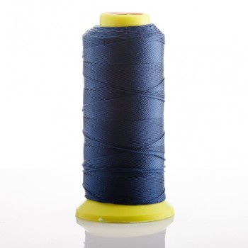 Bobine de fil bleu saphir, diamètre 0,9 mm, nylon pour loisirs créatifs, 500 m