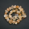 Perles sur fil en pierre naturelle citrine taillée 16–20 × 11–15 mm, longueur environ 40 cm
