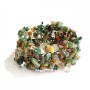 Bracelet élastique multicolore en jaspe « éclats de pierre »