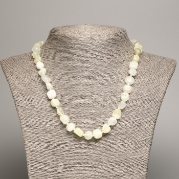 Collier d'onyx roulé, diamètre 5×8–10 mm, longueur 50 cm ±