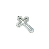 Pendentif croix en hématite, diamètre 30, 5×44×4,5 mm+