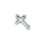 Pendentif croix en hématite, diamètre 30, 5×44×4,5 mm+