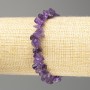 Bracelet en améthyste naturelle, éclats, diamètre 10×5 mm ±, longueur 18 cm (élastique)