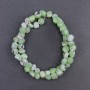 Perles nacrées teintées menthe – galet, diamètre 8×6 mm ±, longueur 41 cm ± sur fil