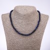 Collier en lazurite, rondelle lisse, diamètre 7×4 mm, longueur 45 cm
