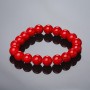 Bracelet élastique en corail pressé 10 mm