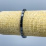 Bracelet en hématite rectangulaire, diamètre 6 × 4 mm, longueur 18 cm (élastique)