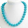 Collier en turquoise – boules de 14 mm, longueur 49 cm