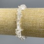 Bracelet en éclats de cristal de roche, diamètre 6-8 mm, longueur 18 cm ±