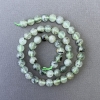 Perles en prénite, pierre naturelle, billes lisses, diamètre 8 mm, longueur 39 cm +/-
