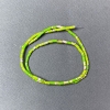 Perles de varisite vert salade pressées, facettées, diamètre environ 2x4 mm, longueur environ 38 cm, montées sur fil