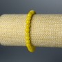 Bracelet Citrine, perles lisses, diamètre 6,5 mm, longueur 18 cm (élastique)