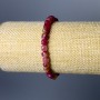 Bracelet en tourmaline polychrome facettée, cubes de 5,5 mm, longueur 18 cm (élastique)